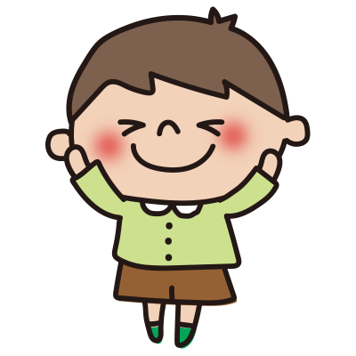 照れる子供（男の子2）