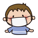 マスクをしている子供（男の子）
