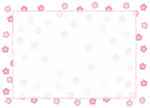 桃の花の枠2