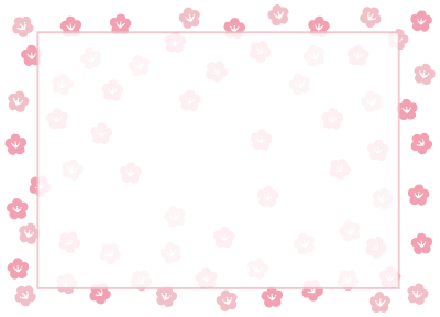 桃の花の枠2