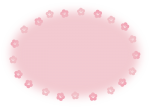 桃の花の枠3