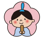 桃の花型のお雛様のお殿様