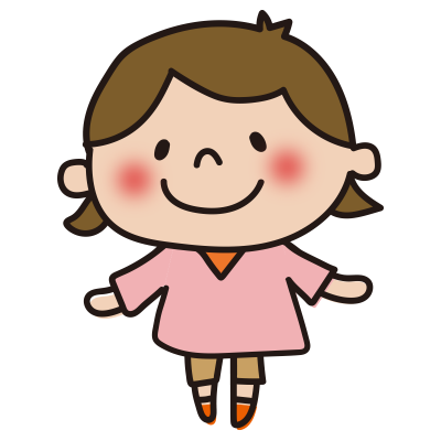 ピンクの服の女の子