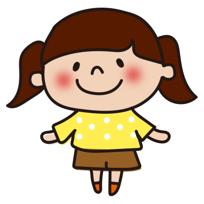 ピンクの服の女の子 | かわいい手描きの無料イラスト｜商用利用OKのフリー素材｜てがきっず