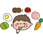 好き嫌いなく食べる子供（男の子2）