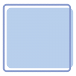 正方形のフレーム（水色）