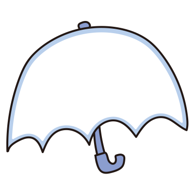傘のフレーム（青）