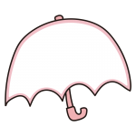 傘のフレーム（ピンク）