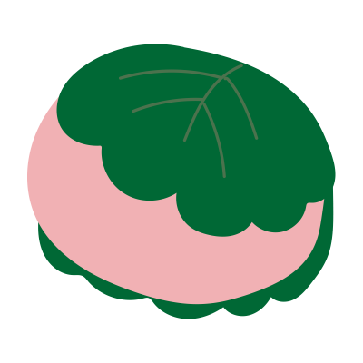 柏餅（ピンク）2