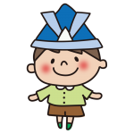 兜をかぶった子供（男の子2）