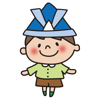 兜をかぶった子供（男の子2）