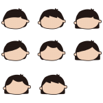 子供の顔セット6