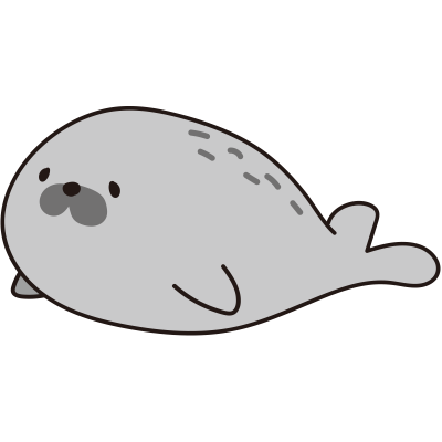 アザラシの無料 フリー イラスト かわいい手描きの無料素材 てがきっず 保育園 小学校 介護施設にぴったりのフリー素材イラスト