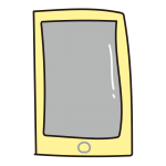 スマートフォン（黄色）