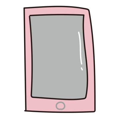 スマートフォン（ピンク）