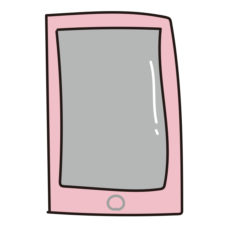 スマートフォン（ピンク）