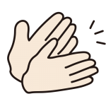 拍手している手（音）1