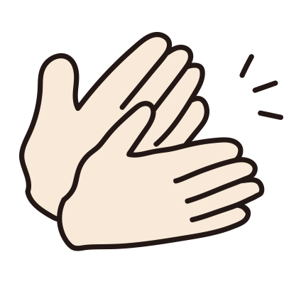 拍手している手（音）1