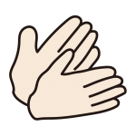 拍手している手1