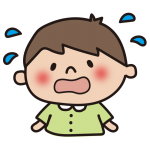 あせる子供（男の子）