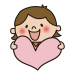 ハートを持つ子供（女の子1）