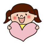 ハートを持つ子供（女の子2）