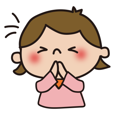 手を合わせてお願いする子供（女の子）