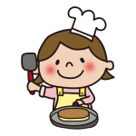 料理する子供（女の子）