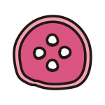 ボタン（ピンク）