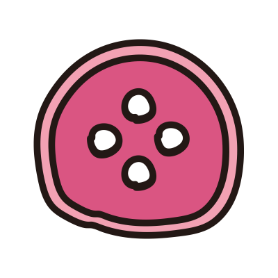 ボタン（ピンク）