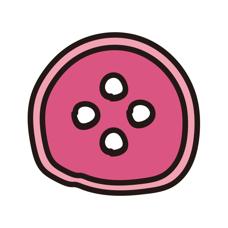 ボタン（ピンク）
