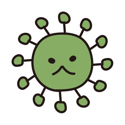 緑色のウイルス