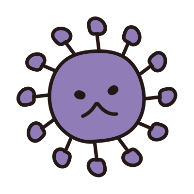 紫色のウイルス