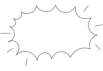 アピールする爆発吹き出し