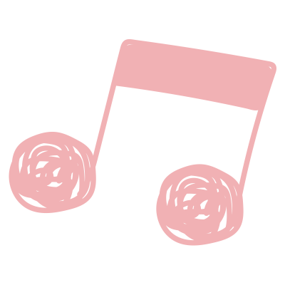 ぐるぐる音符（ピンク）2