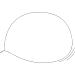 動きのあるぽわんとした吹き出し