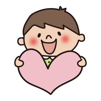ハートを持つ子供（男の子2）