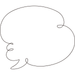 くるくるの吹き出し