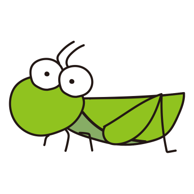 大きなおめめのバッタ