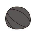 大きなおめめの丸まったダンゴムシ