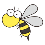 大きなおめめの蜂