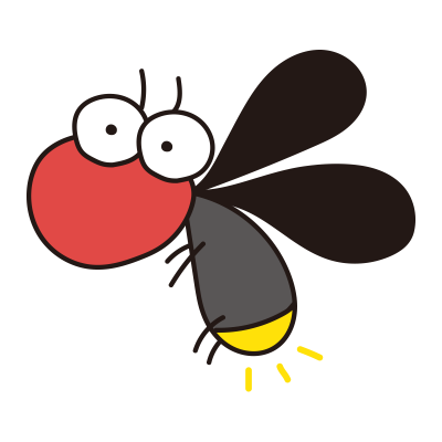 大きなおめめのホタル