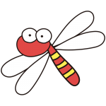 大きなおめめの赤とんぼ1