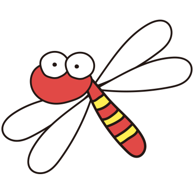 大きなおめめの赤とんぼ1