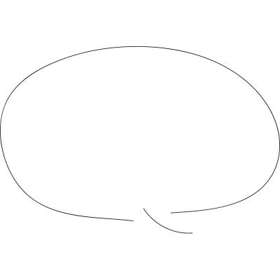 しゅっとした吹き出し1