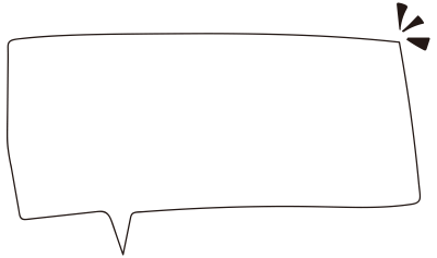 アピールする長方形の吹き出し