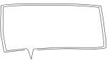 なぞってある長方形の吹き出し
