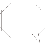 直線の吹き出し