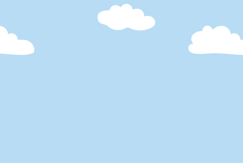 空と雲のフレーム1 はがき横 の無料 フリー イラスト てがきっず 可愛い手描きイラスト 保育園 小学校 Pta向けのフリー素材
