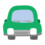 正面の車（緑）